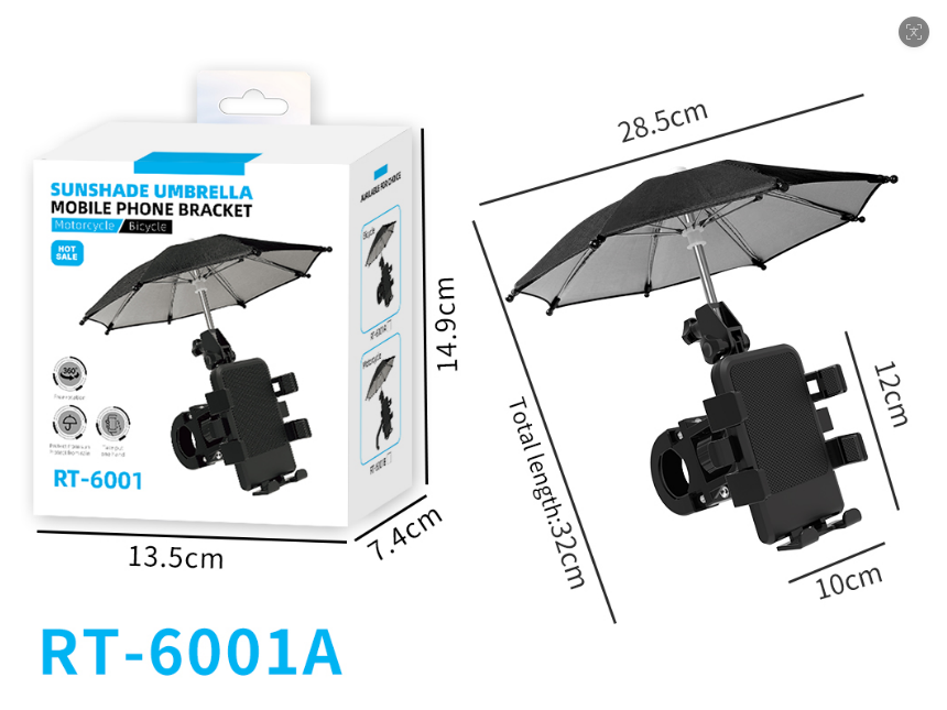 Sunbshade umbrella mobile phone bracket for Motorcycle/Bicycle ,Small Orders Accepted & Low MOQ